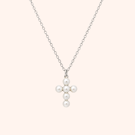 Pearl Cross Necklace