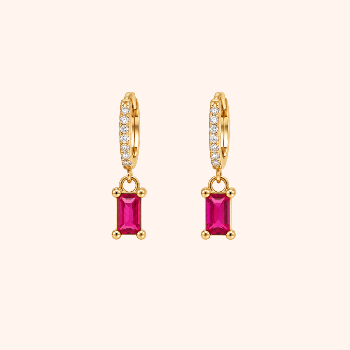 Baguette Huggie Hoops