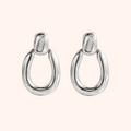 Oval Drop Earrings