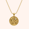 Celestial Coin Pendant Necklace