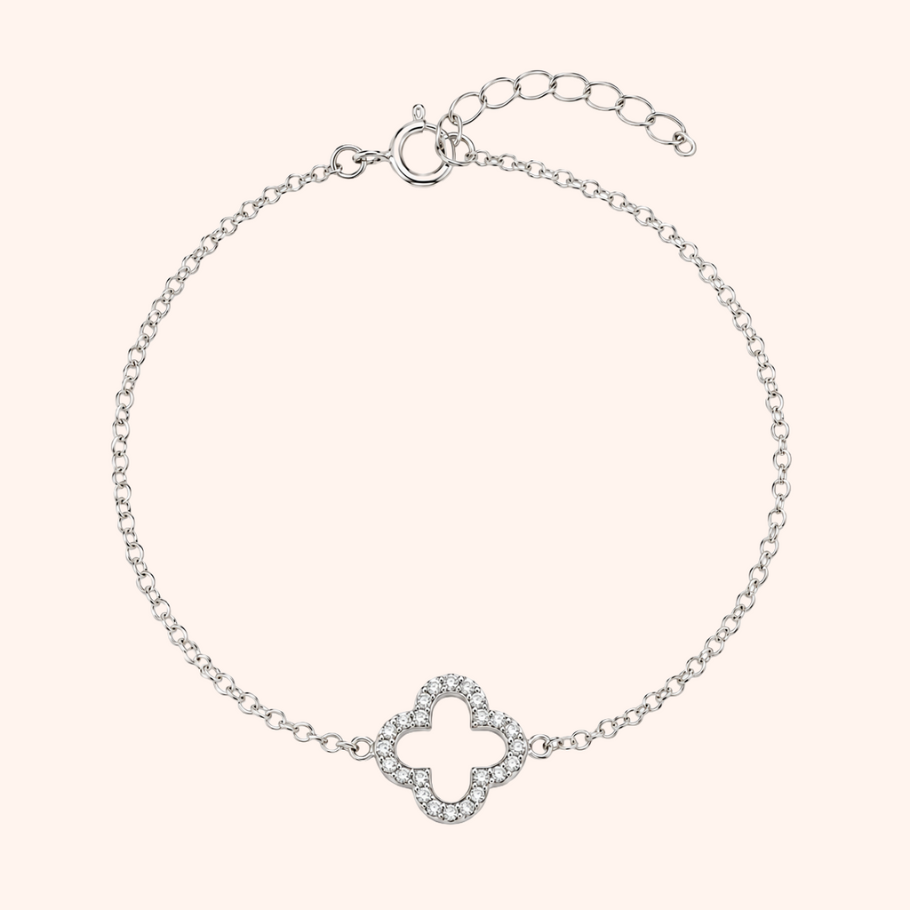 Cubic Zirconia Clover Bracelet