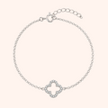 Cubic Zirconia Clover Bracelet