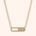 Sliding Stone Bar Necklace